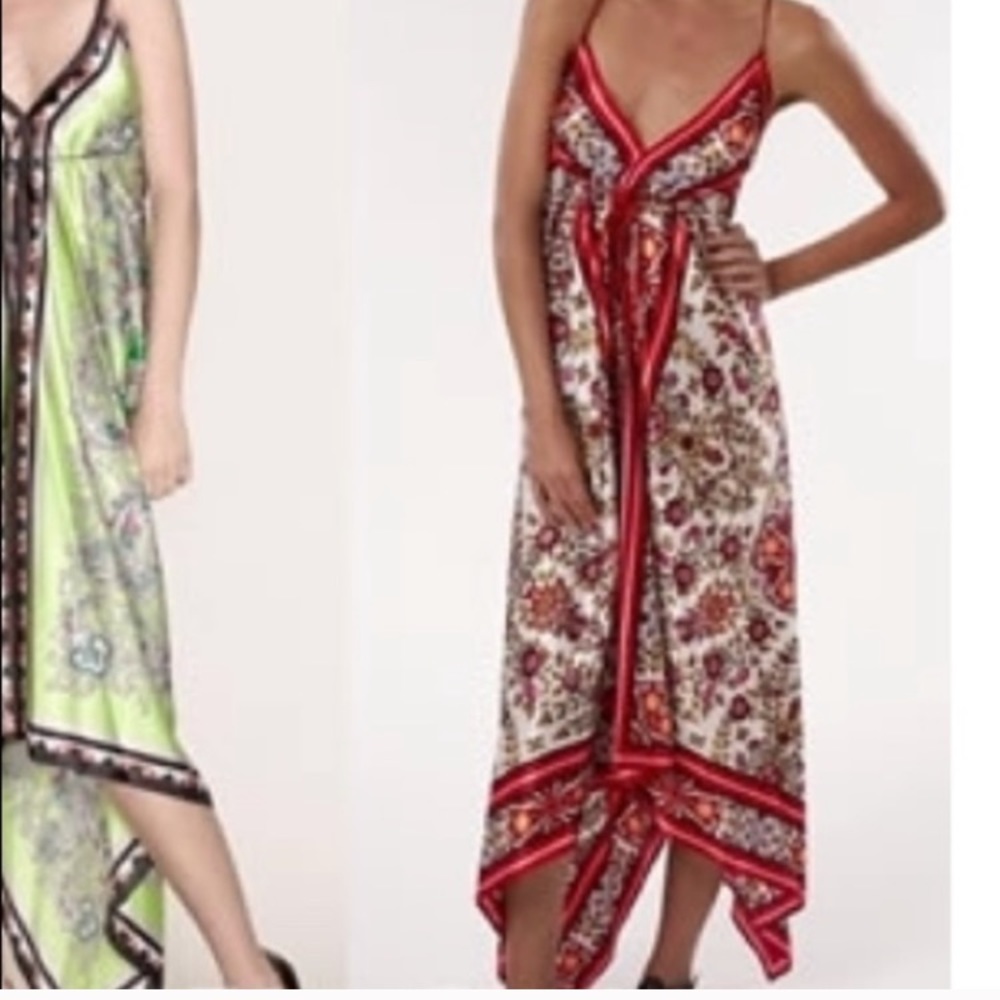 Rubber ducky production scarf print  dress S boho
